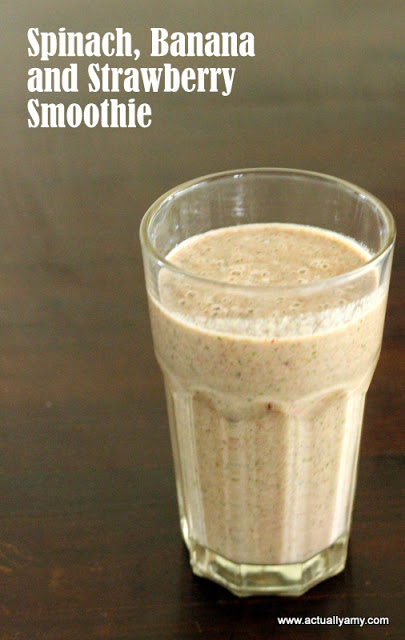 spinach banana strawberry smoothie