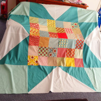 boho star quilt top