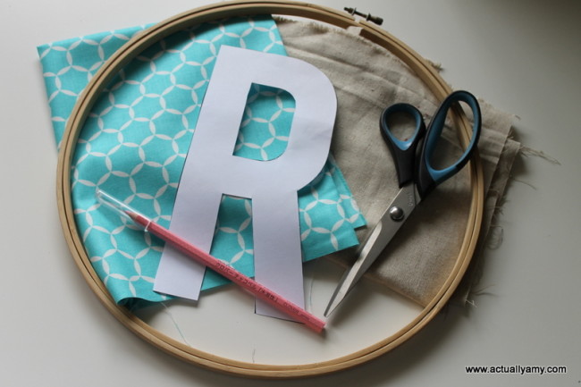 monogrammed hoop art tutorial