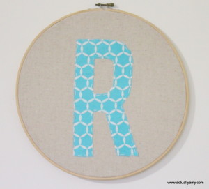 hoop art monogram