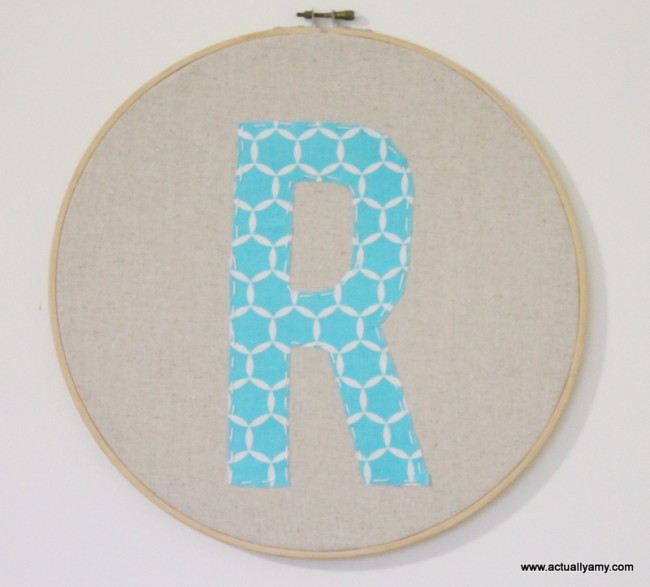 monogrammed hoop art tutorial