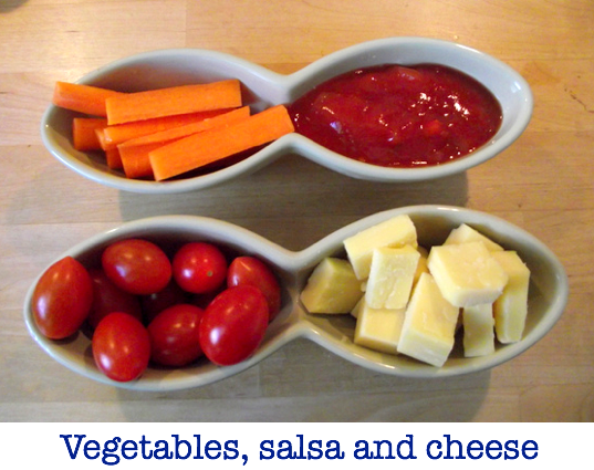GF Party Food - Veges and salsa