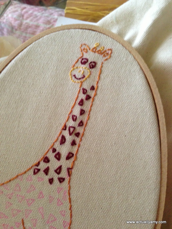 stitched giraffe