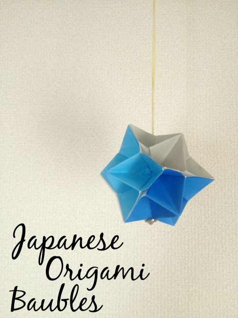 Japanese origami baubles