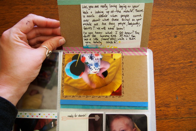 Project Life: Interactive element for extra photos.