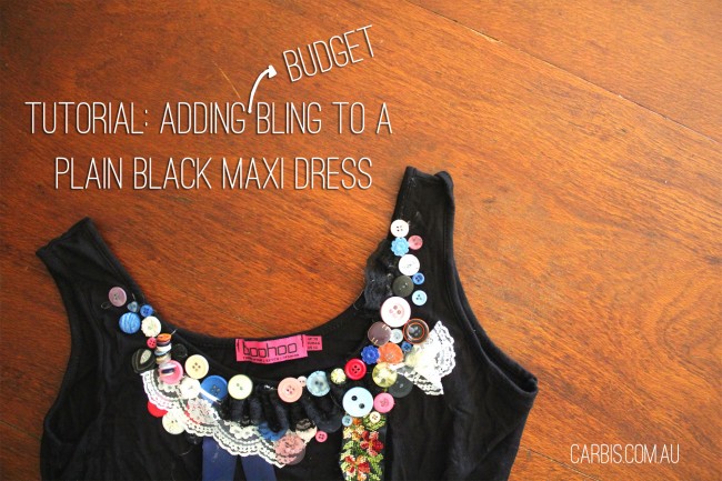 revamp black maxi dress