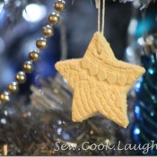 Christmas clay star decorations