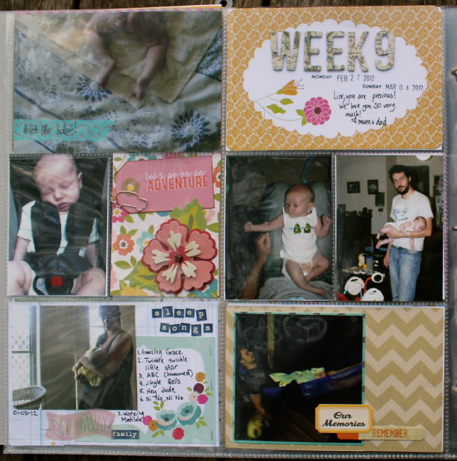 Week 9 Right Side Project Life Baby Album