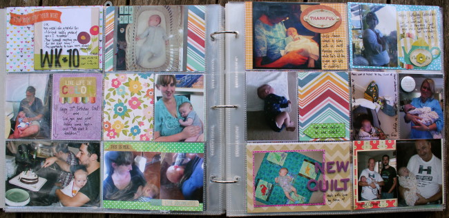 Project Life Baby Album Week 10