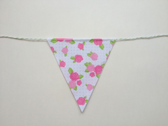 Origami paper bunting