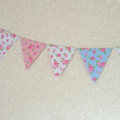 Origami paper bunting