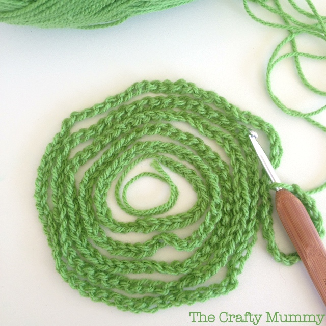 crochet along chain