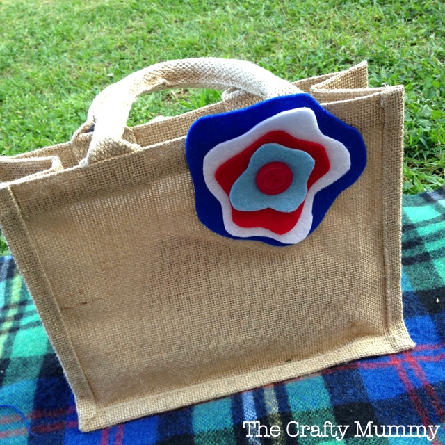 felt flower bag