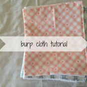burp cloth tutorial
