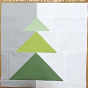 Christmas Tree mini quilt tutorial