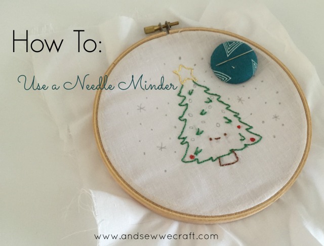how to use a needle minder
