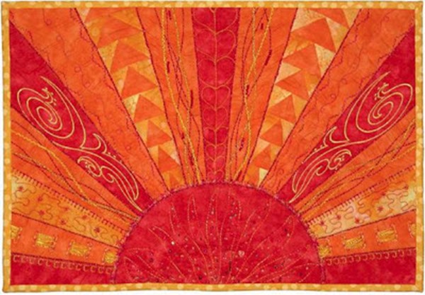 aurora sunshine quilt by Marlis Bennett for berninausa.com