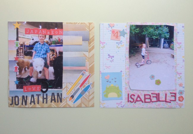 Kids scrapbooking cover