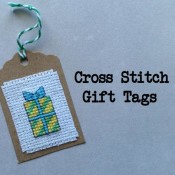 How to Make a Cross Stitch Gift Tag