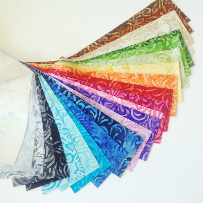 rainbow fabric jewels