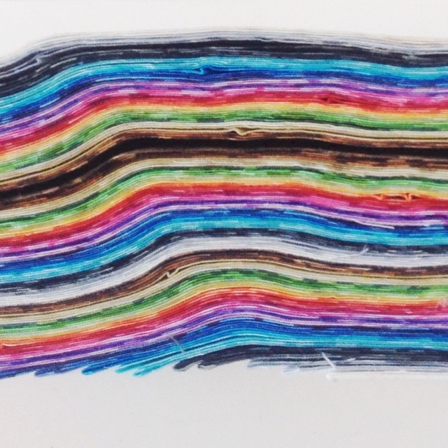 rainbow fabric roll
