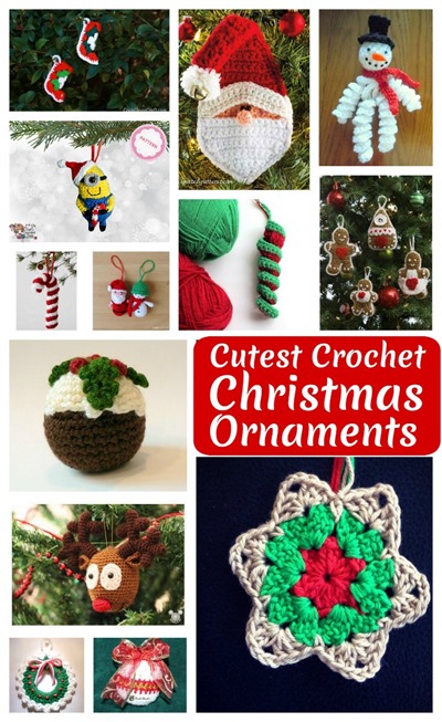 Crochet Christmas Ornaments are a perfect craft for this time of year.  They’re quick and easy that you can whip up in  no time. Here are my favourite crochet Christmas decorations