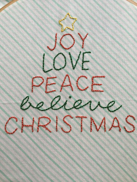 christmas stitching