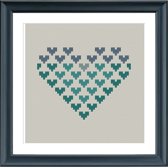 Cross Stitch Heart