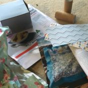 Recyclable items perfect for kids craft