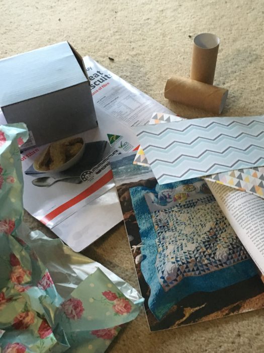 Recyclable items perfect for kids craft